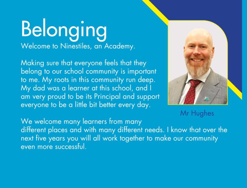 Image for the Tweet beginning: At Ninestiles, YOU belong🫂
#ninestilesanacademy 