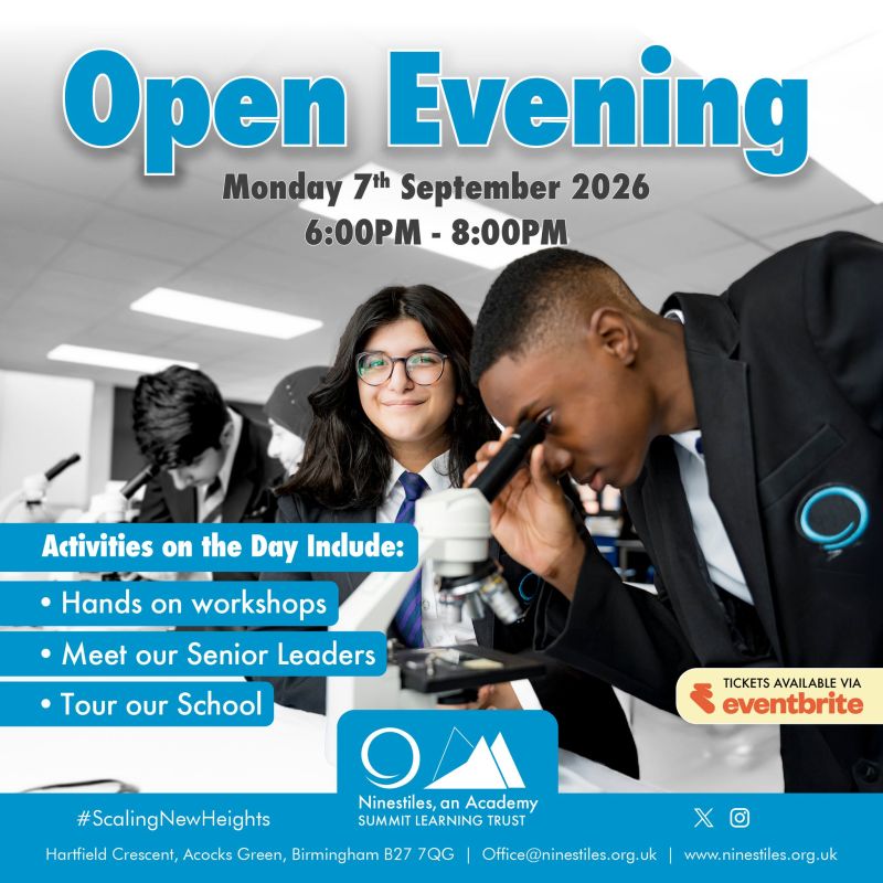 Image for the Tweet beginning: 📢OPEN EVENING📢

Step into your future
